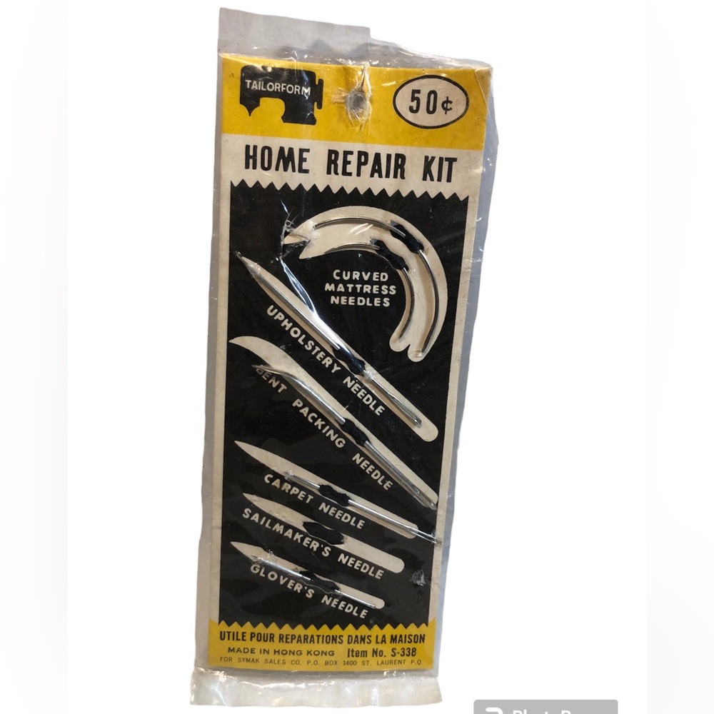 Vintage Taylorform Sewing Needles Home Repair kit,Hong Kong